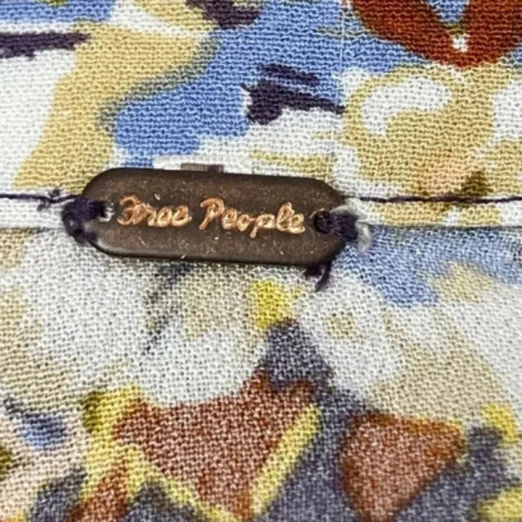 Free people med floral yellow skirt size medium - Picture 4 of 10